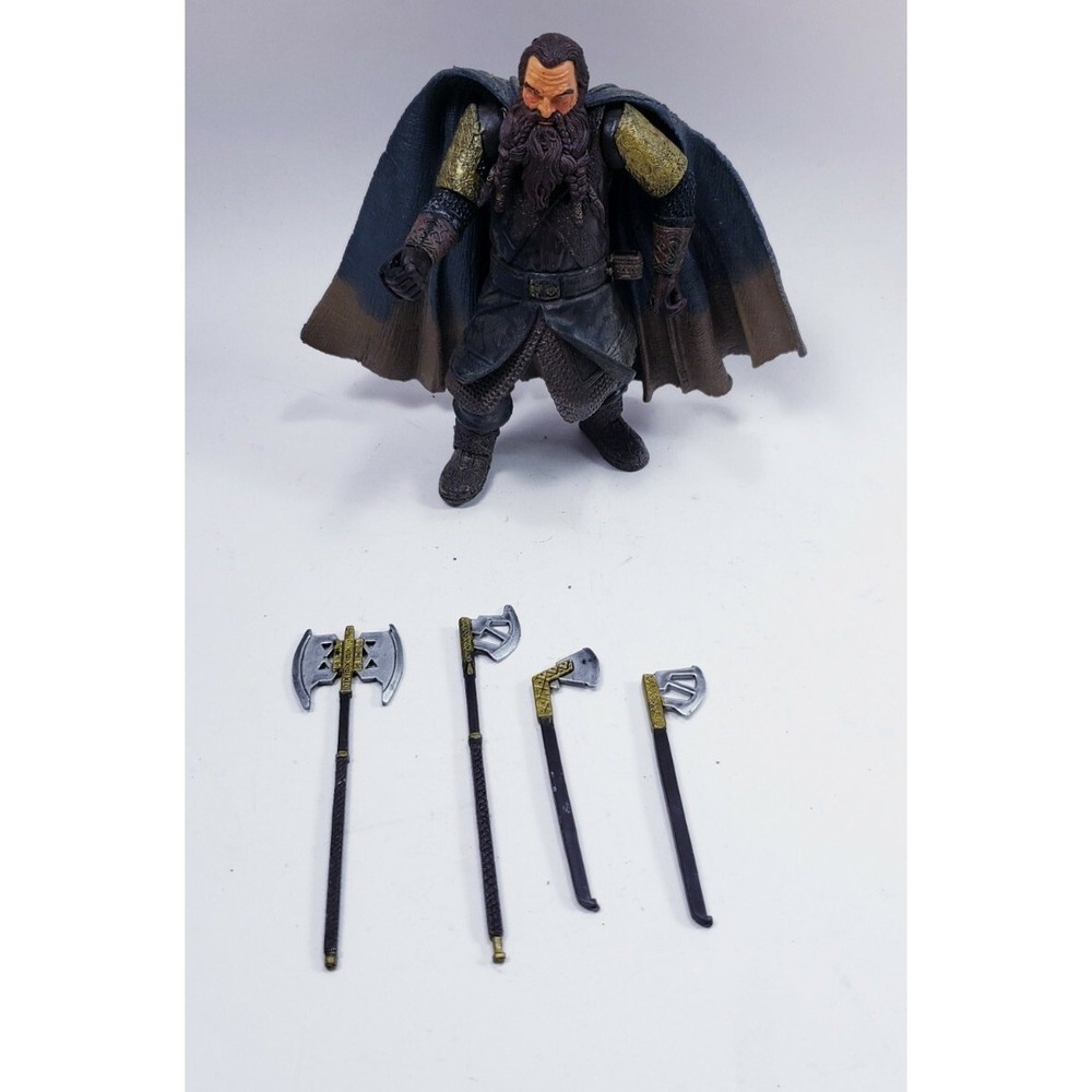Lord Of The Rings Two Rings Helm's Deep Gimli Action Figure 2002 Toybiz